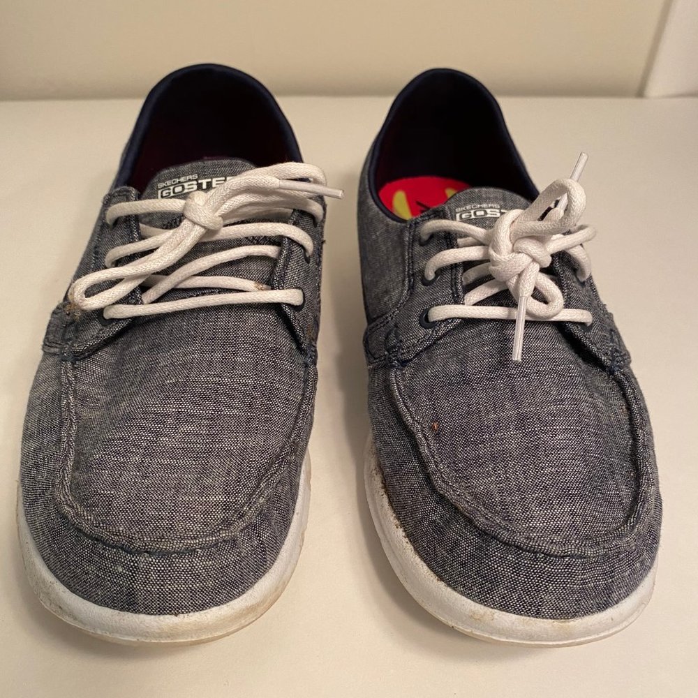 Skechers Performance Denim Navy Boat Show Sz8